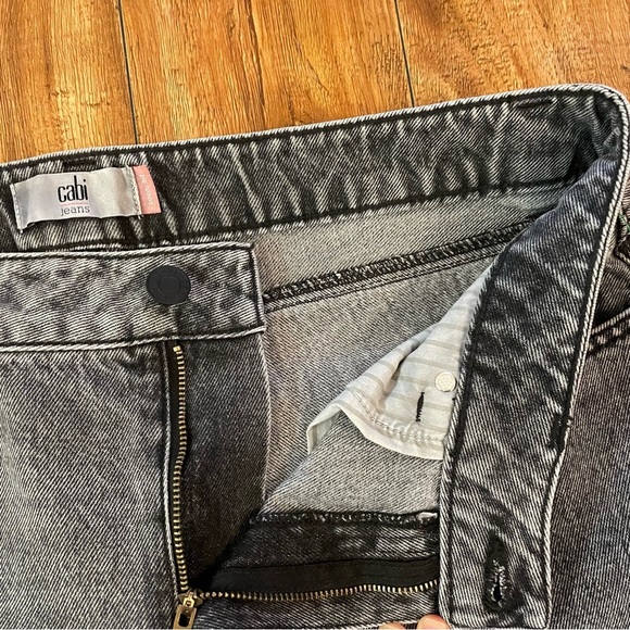 CABI Women’s Gray Wash 100% BF Boyfriend Ankle Denim Jean Size 12 - Picture 10 of 14